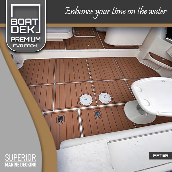 boat dek premium eva marine decking marine floor after installation batavian