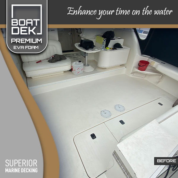 BOAT DEK PREMIUM EVA BEFORE INSTALLATION MARINE DECKING BOAT FLOOR BATAVIAN