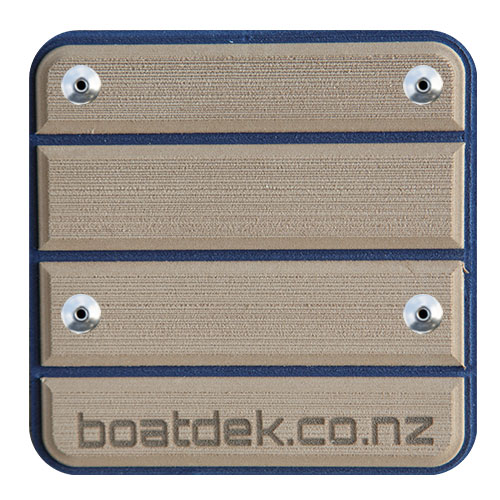 BOAT DEK ORIGINAL TOFFEE AND DEEP BLUE, REINFORCED DOME-IN MARINE DECKING