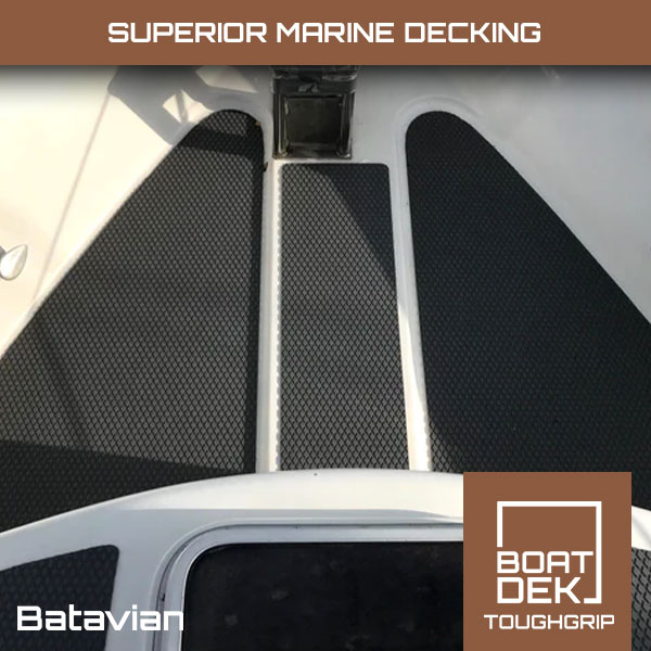 BOAT DEK TOUGHGRIP BATAVIAN RUBBER, SUPERIOR MARINE DECKING