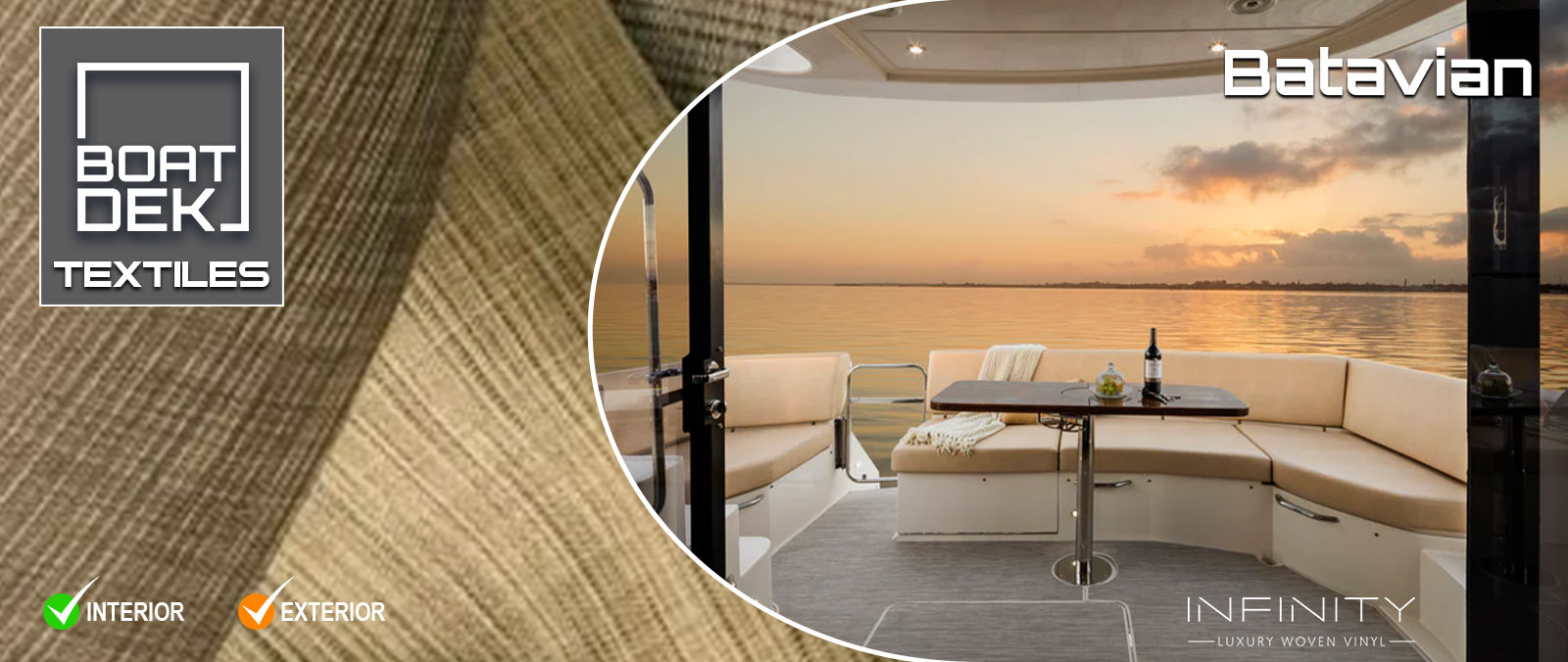 BOAT DEK TEXTILES INFINITY LUXURY WOVEN VINYL