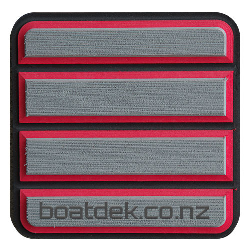 Slate Grey, Red & Black 9mm BoatDek